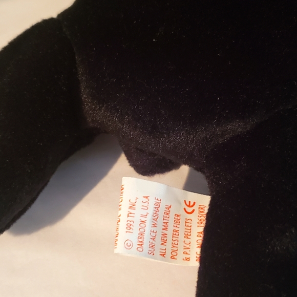 Ty Beanie Babies 1993 / 1994 Blackie Bear - Picture 5 of 5